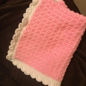 Handmade baby blanket.